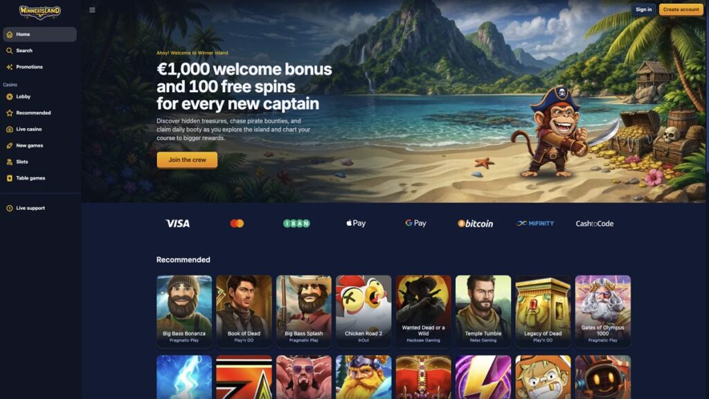 homepage winner island nederlandse goksite