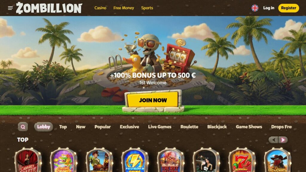 homepage van zombillion casino goksite nederland